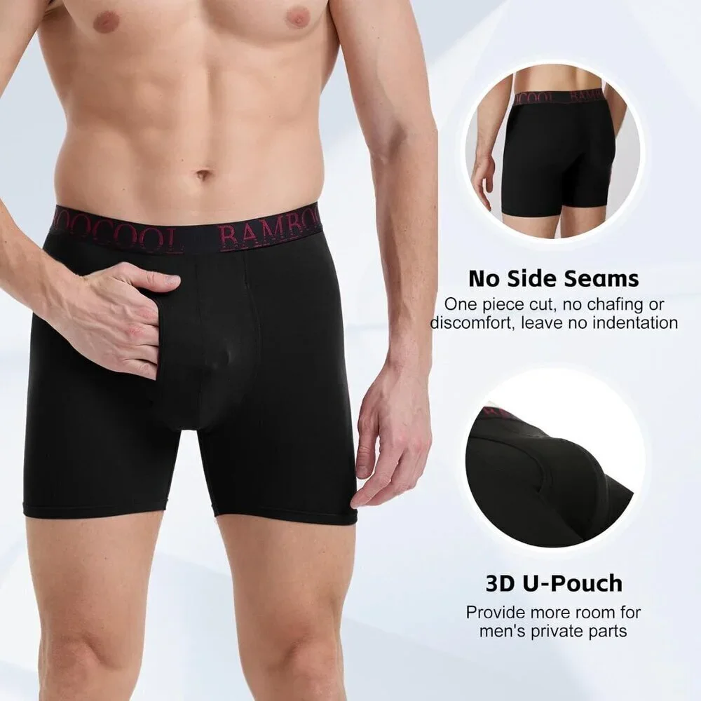 Men's Ultra ComfortSoft Underwear, Moisture Wicking & Breathable No Ride Up Boxe